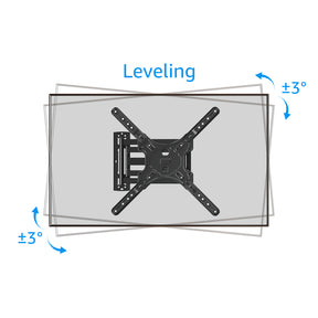 Full Motion Tv Mount Wall Bracket Long Arm for 20-55 Inch  V490