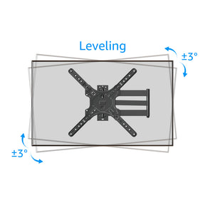 Swivel TV Mount Wall TV Rack Long Arm Alloy Steel for 20-65 Inch V310