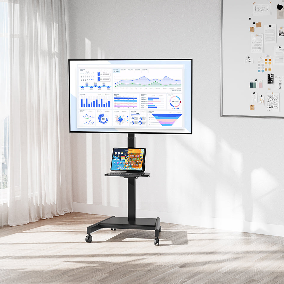 70'' TV Cart Electric Height Adjustable TV Mount & Cart MUT1201