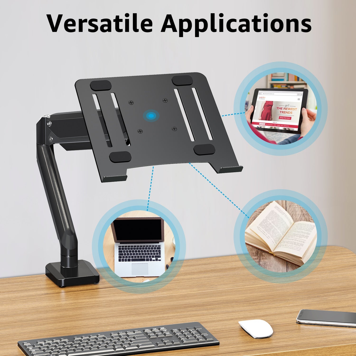 Laptop Arm Mount for Desk Holds 3.3-17.6lbs MUM-4007
