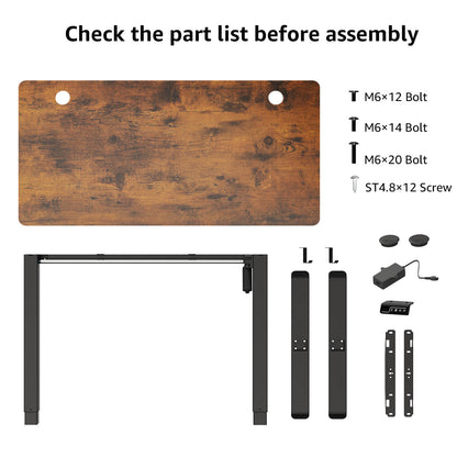 Height Adjustable Electric Standing Desk - MUD101