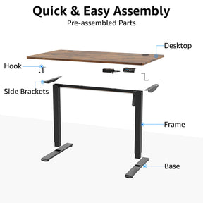 Height Adjustable Electric Standing Desk - MUD101