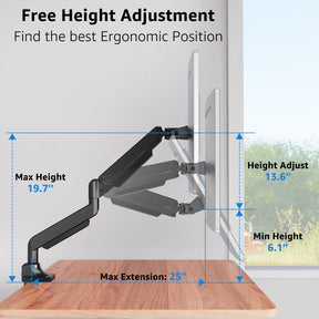 Single Monitor Ultrawide Desk Mount for 19"-49" Monitors MUM-7011