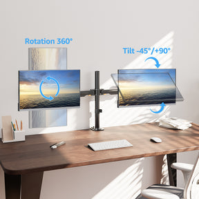 Monitor Arm Rotate Swivel Dual 14''-32''  FL42
