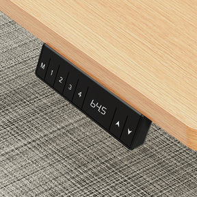 Standing Desk Frame Dual Motor Electric Height Adjustable Desk Legs Oak MUD25