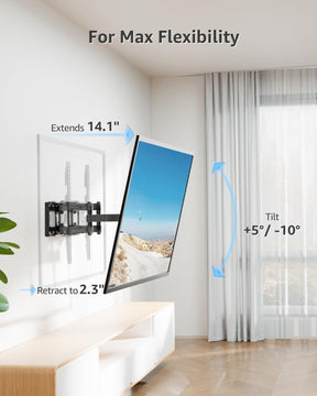 Full Motion TV Wall Mount for 26''-65'' TVs MUT0010