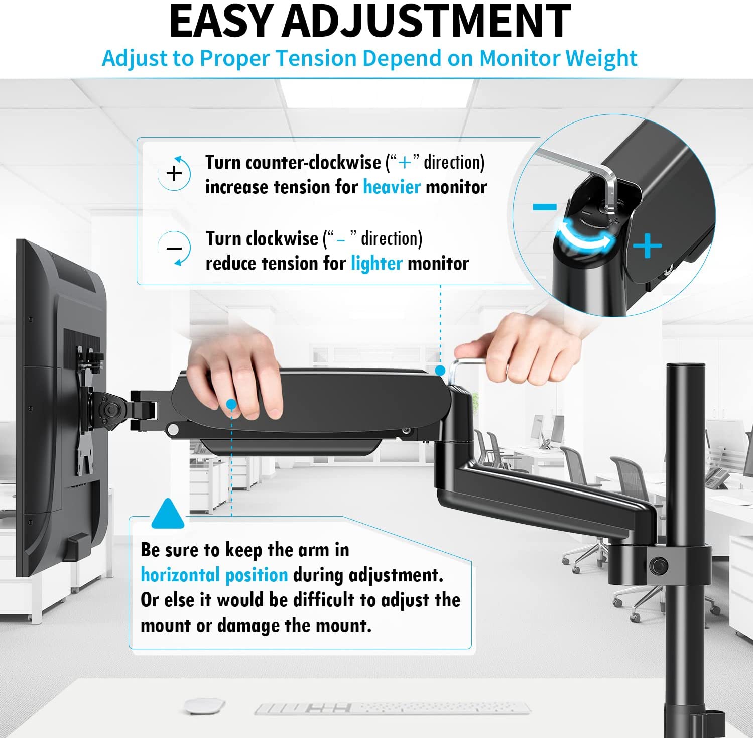 Single Monitor Desk Mount for 17''-32'' Monitors MUA0025