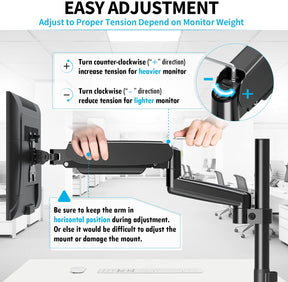 Single Monitor Desk Mount for 17''-32'' Monitors MUA0025