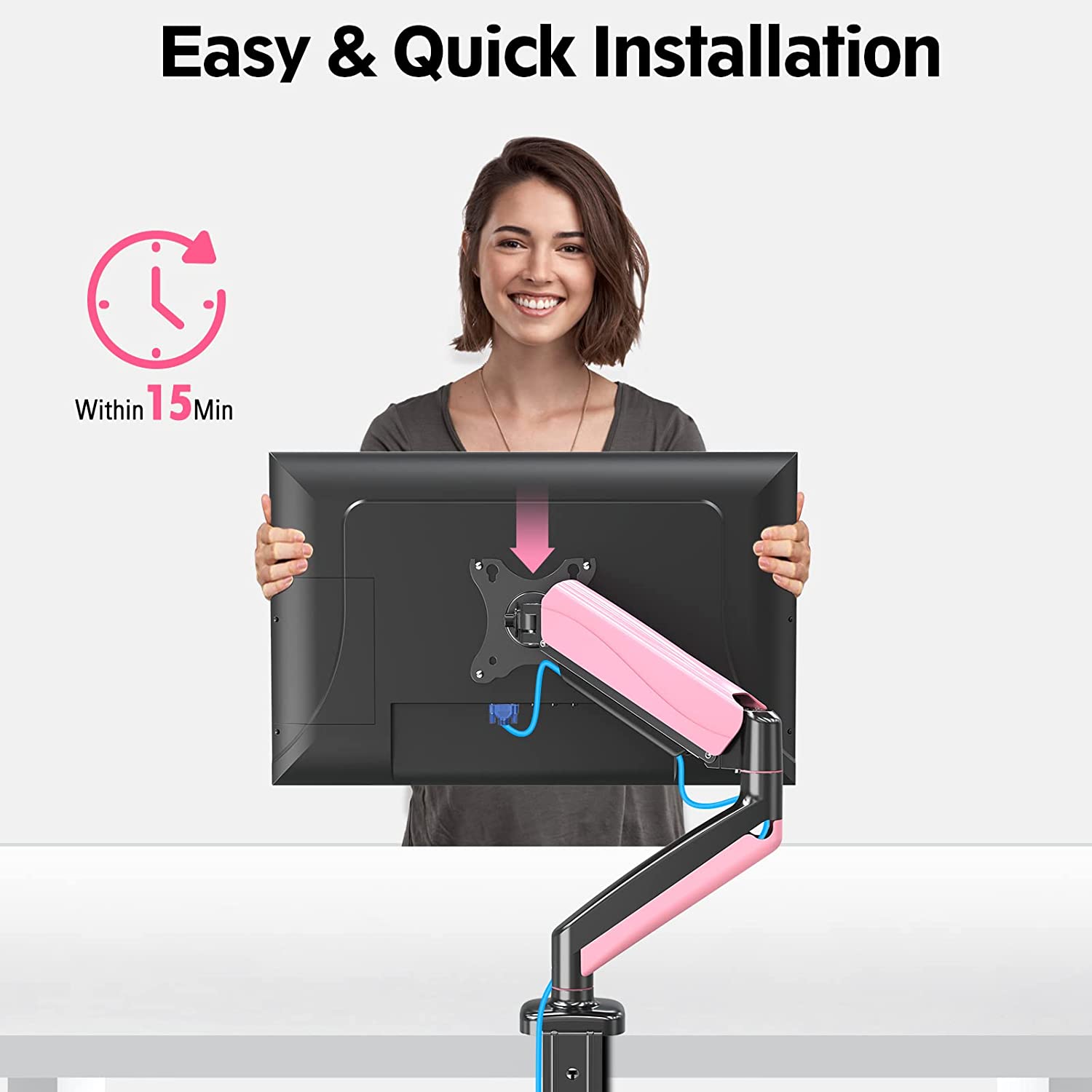Single Monitor Desk Mount for 17''-32'' Monitors MUA6001