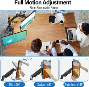 Dual Monitor Desk Mount for 17''-32'' Monitors MUA6004