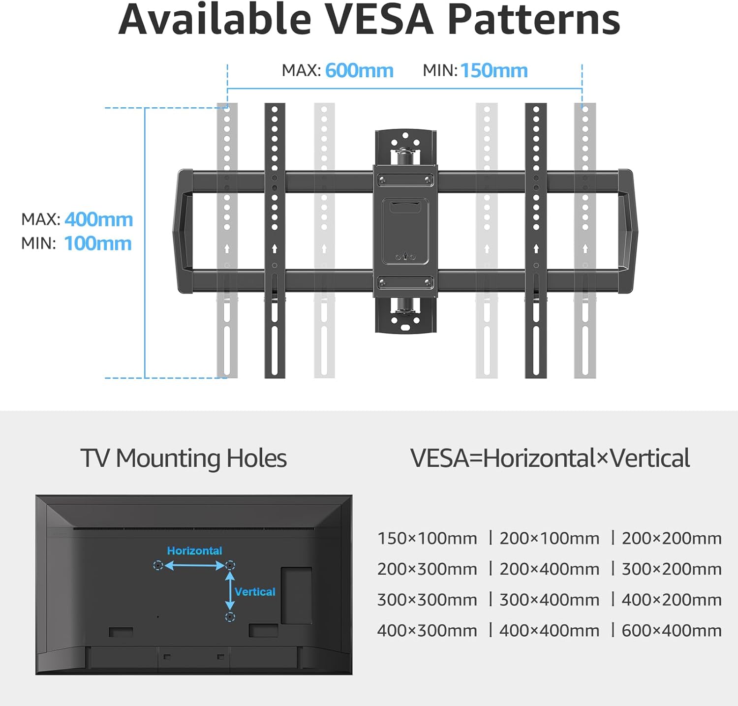 Full Motion Corner TV Wall Mount For 32"-75" TVs MUT0047-L