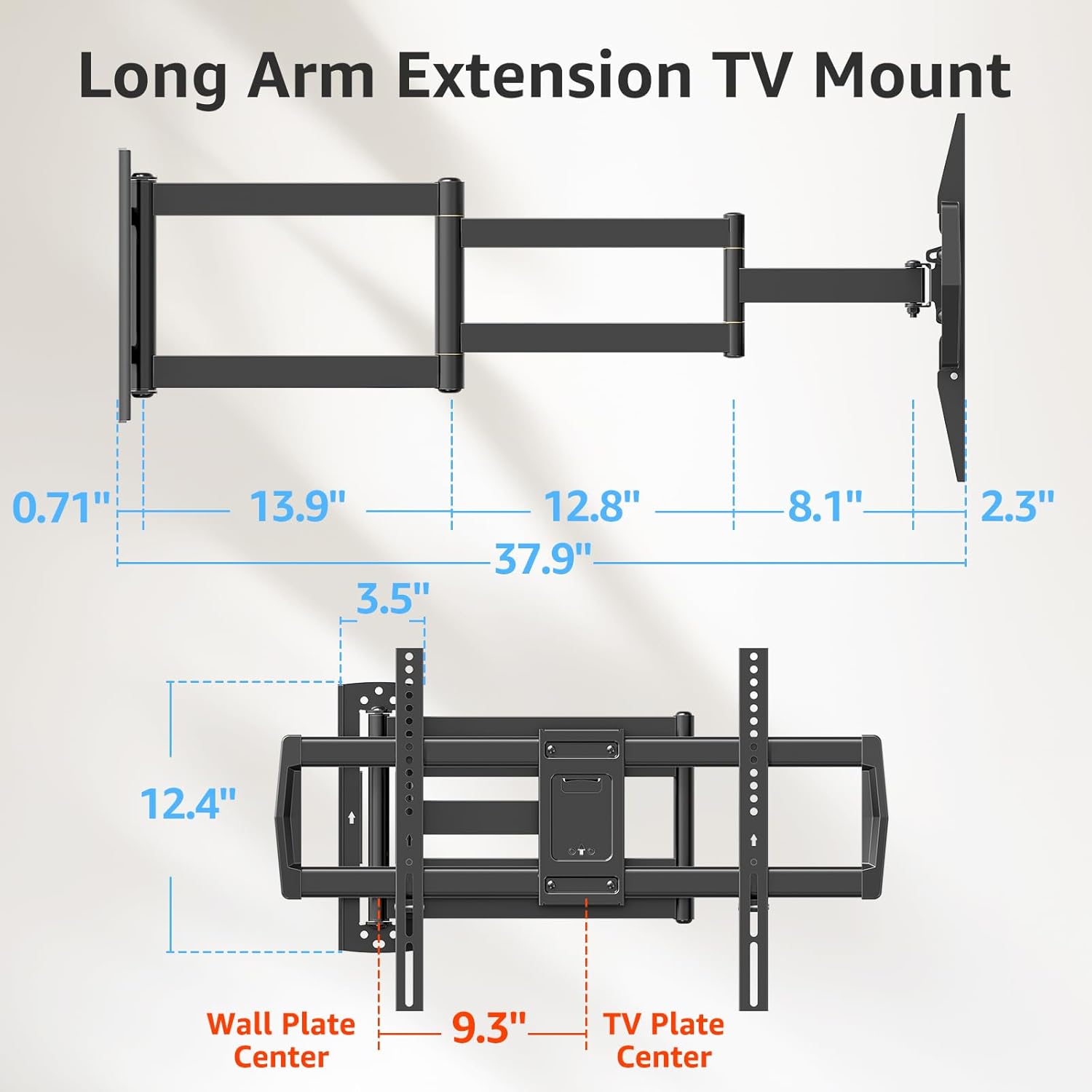 Full Motion Corner TV Wall Mount For 32"-75" TVs MUT0047-L