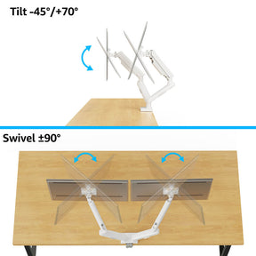 Freelift Pro Dual Monitor Desk Mount for 13''-34'' Monitors MUA8012W