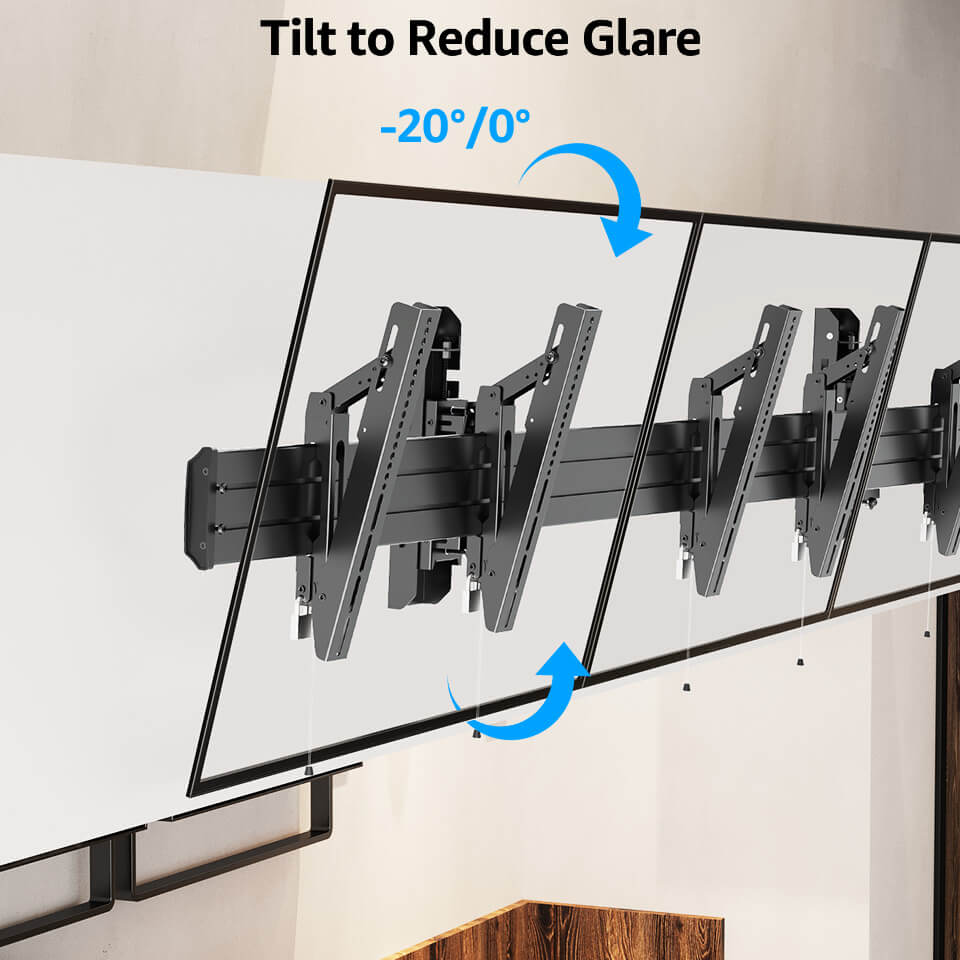 Triple Screen LCD Menu Board Wall Mount For most 32"~55" TVs Multi Screens MUT2301