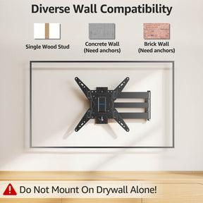 Full Motion Corner TV Wall Mount For 32"-65" TVs MUT0075