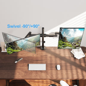 Monitor Arm Rotate Swivel Dual 14''-32''  FL42