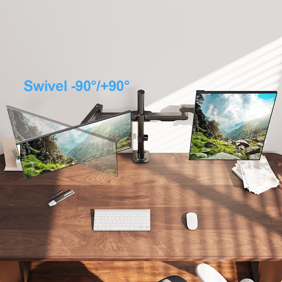 Monitor Arm Rotate Swivel Dual 14''-32''  FL42
