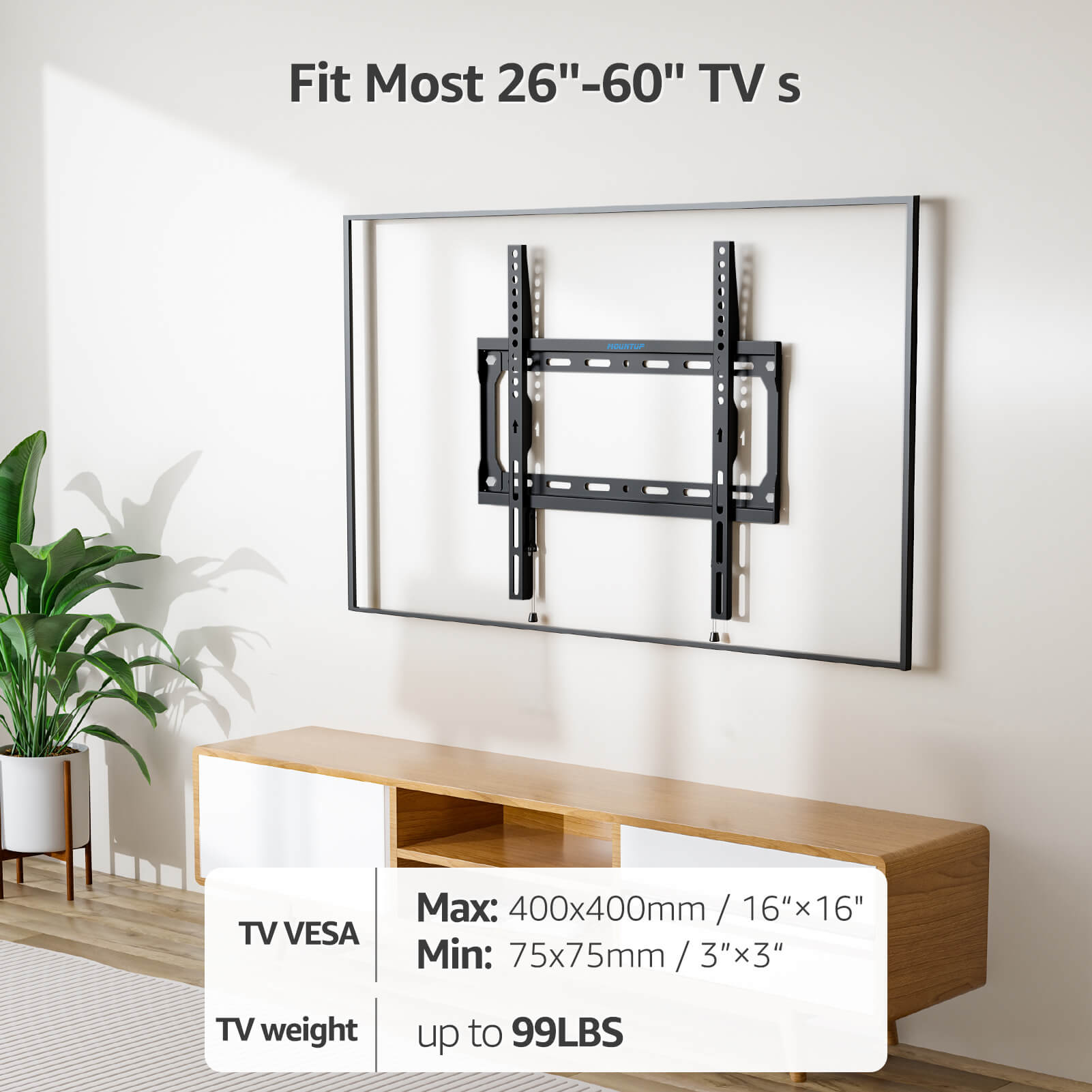 Fixed TV Wall Mount for 26''-60" TVs MUT0077-F