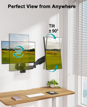Dual Monitor Wall Mount for 13"- 32" Monitors MUA2008