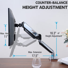 Single Monitor Desk Mount for 17''-32'' Monitors MUA0034
