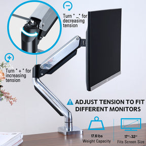 Single Monitor Desk Mount for 17''-32'' Monitors MUA0034