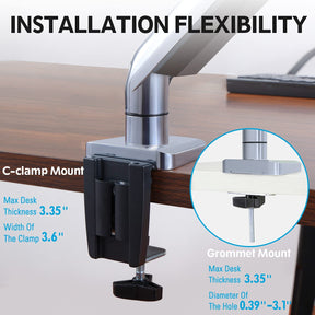 Single Monitor Desk Mount for 17''-32'' Monitors MUA0034