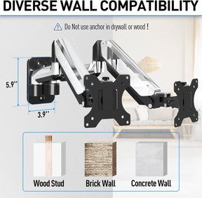 Dual Monitor Wall Mount for Max 32'' Monitors MUA2002
