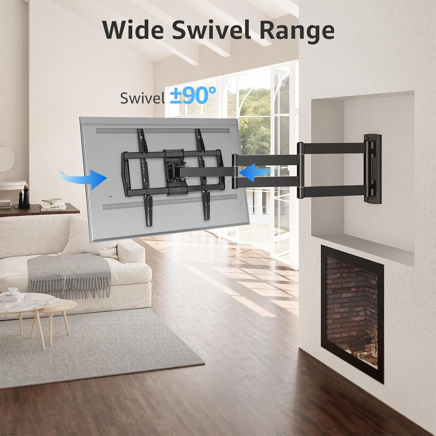 Full Motion Corner TV Wall Mount For 32"-75" TVs MUT0047-L
