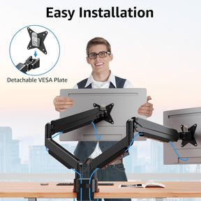 Dual Monitor Ultrawide Desk Mount for 17"-42'' Monitors MUA7012