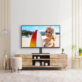 Freelift Universal Swivel TV Stand Base, Table Top TV Stand for Most 37-70 inch LCD LED Flat Screen TVs, Height Adjustable TV Mount Stand with Tempered Glass Base, VESA 600x400mm, Holds up to 88 lbs.