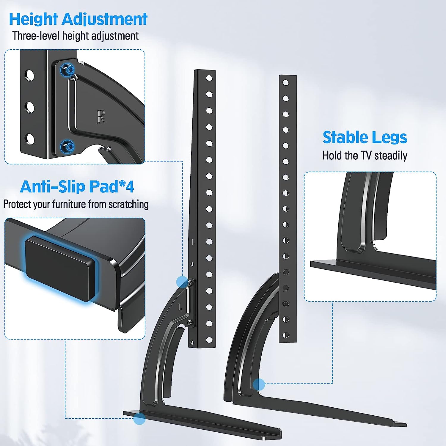 Universal TV Table Stand for 27''-55'' TVs MUT1009