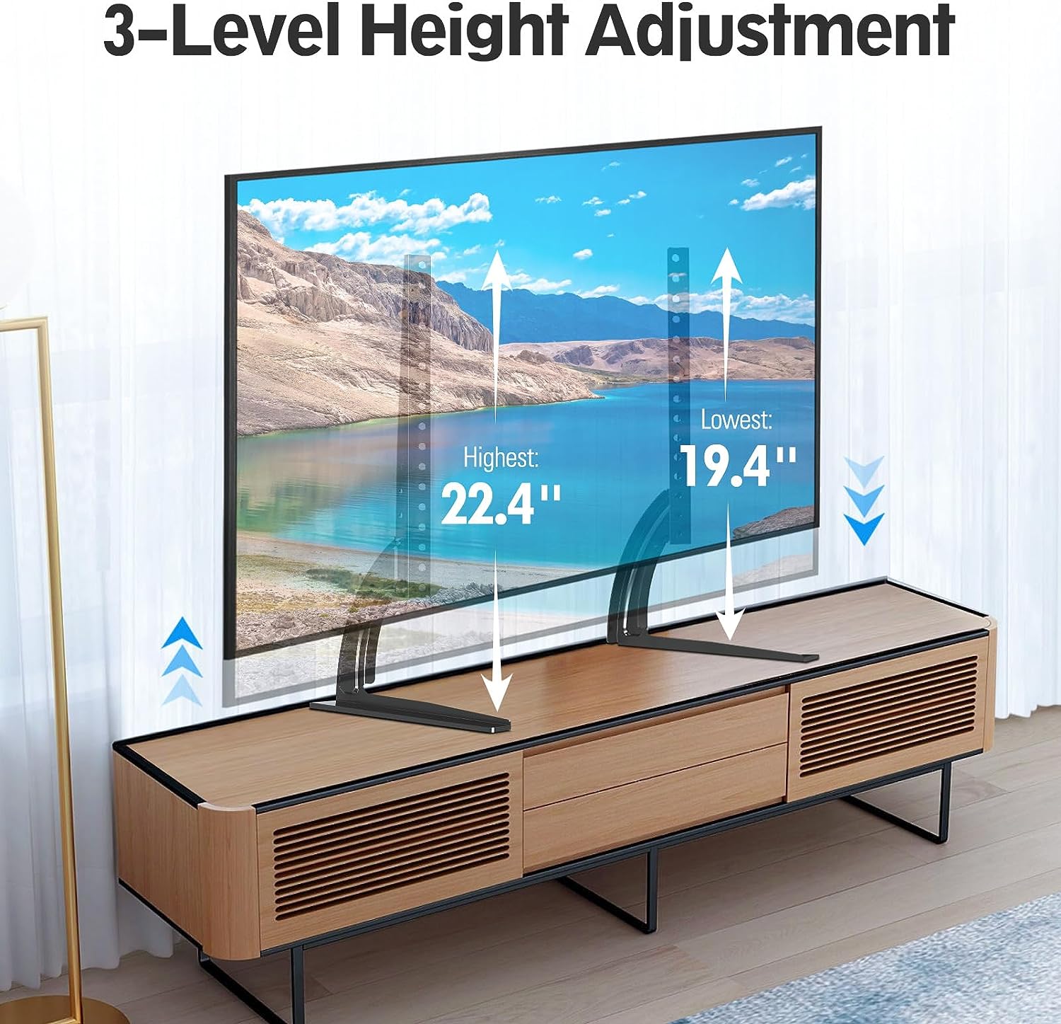 Universal TV Table Stand for 27''-55'' TVs MUT1009