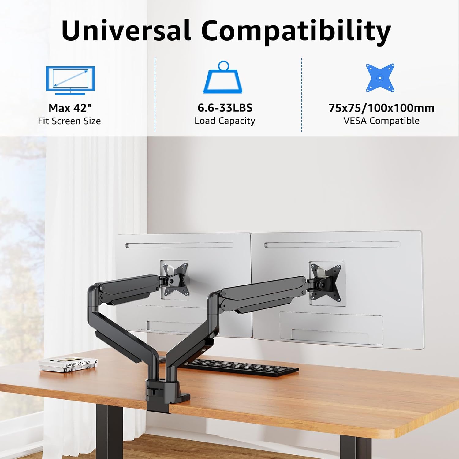 Dual Monitor Ultrawide Desk Mount for 17"-42'' Monitors MUA7012
