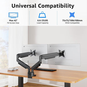 Dual Monitor Ultrawide Desk Mount for 17"-42'' Monitors MUA7012