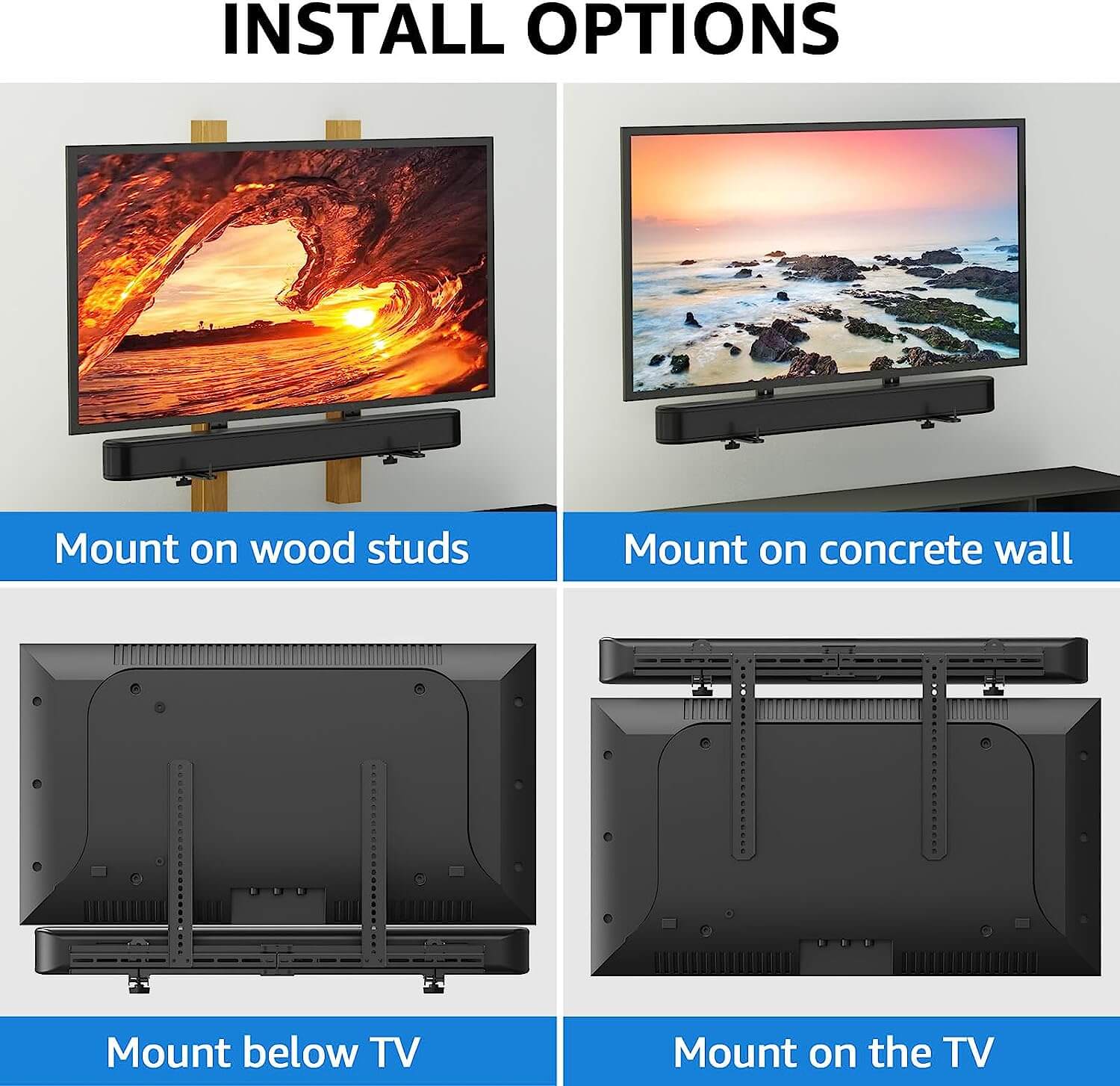 Universal Soundbar Mount Soundbar Bracket MUS-9121
