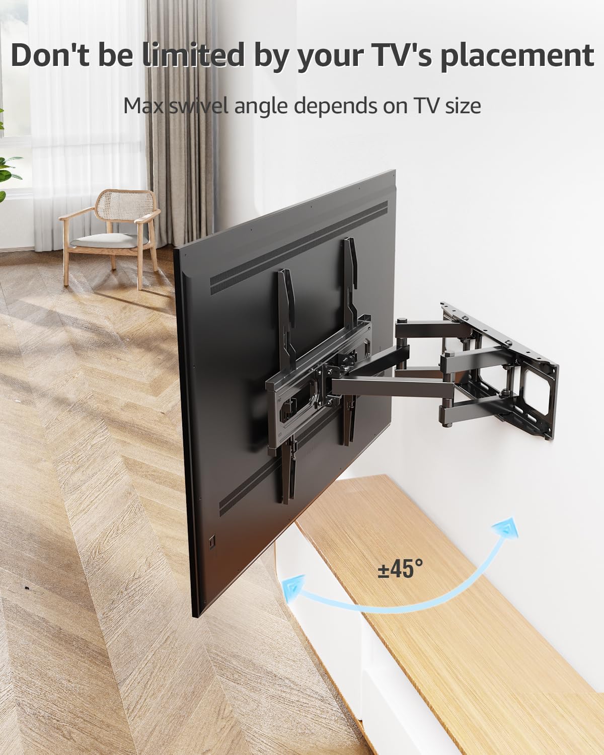 Full Motion TV Wall Mount for 26''-65'' TVs MUT0010