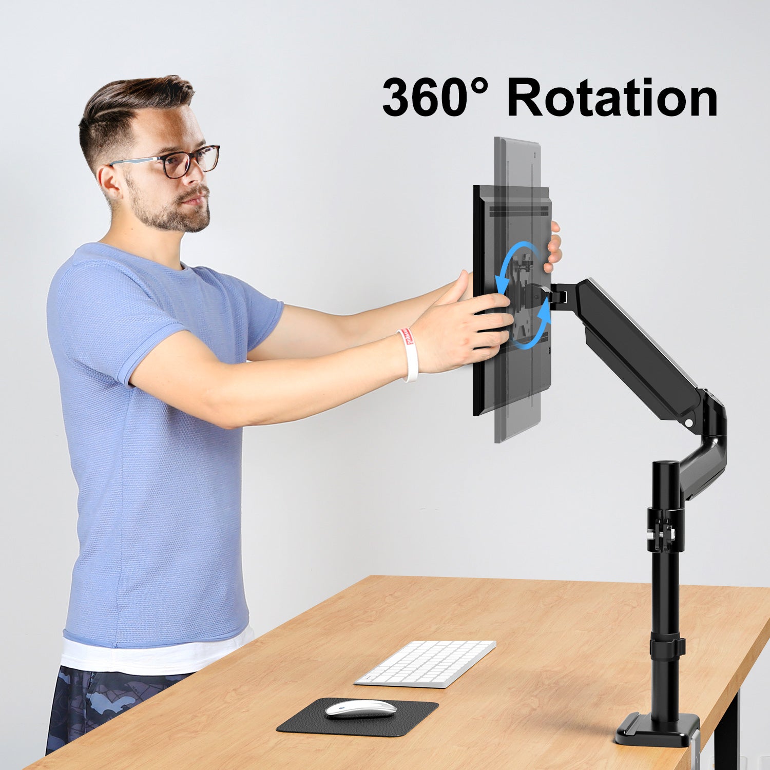Single Monitor Desk Mount for 13''-32'' Monitors MUA6007B