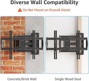 Full Motion Corner TV Wall Mount For 32"-75" TVs MUT0047-L
