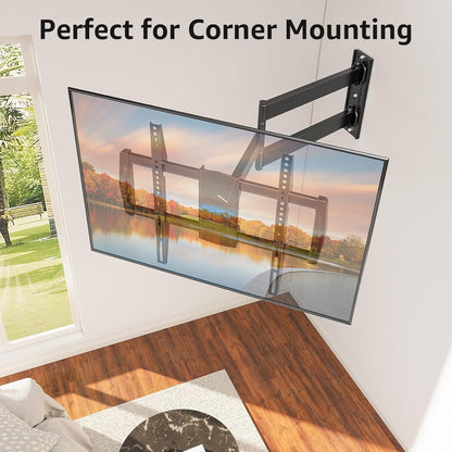 Full Motion Long Arm Corner TV Wall Mount For 32"-75" TVs MUT0076