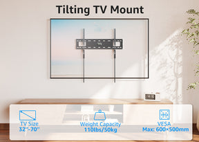 Tilting TV Wall Mount for 32''-70‘’ TVs MUT0083A-LT