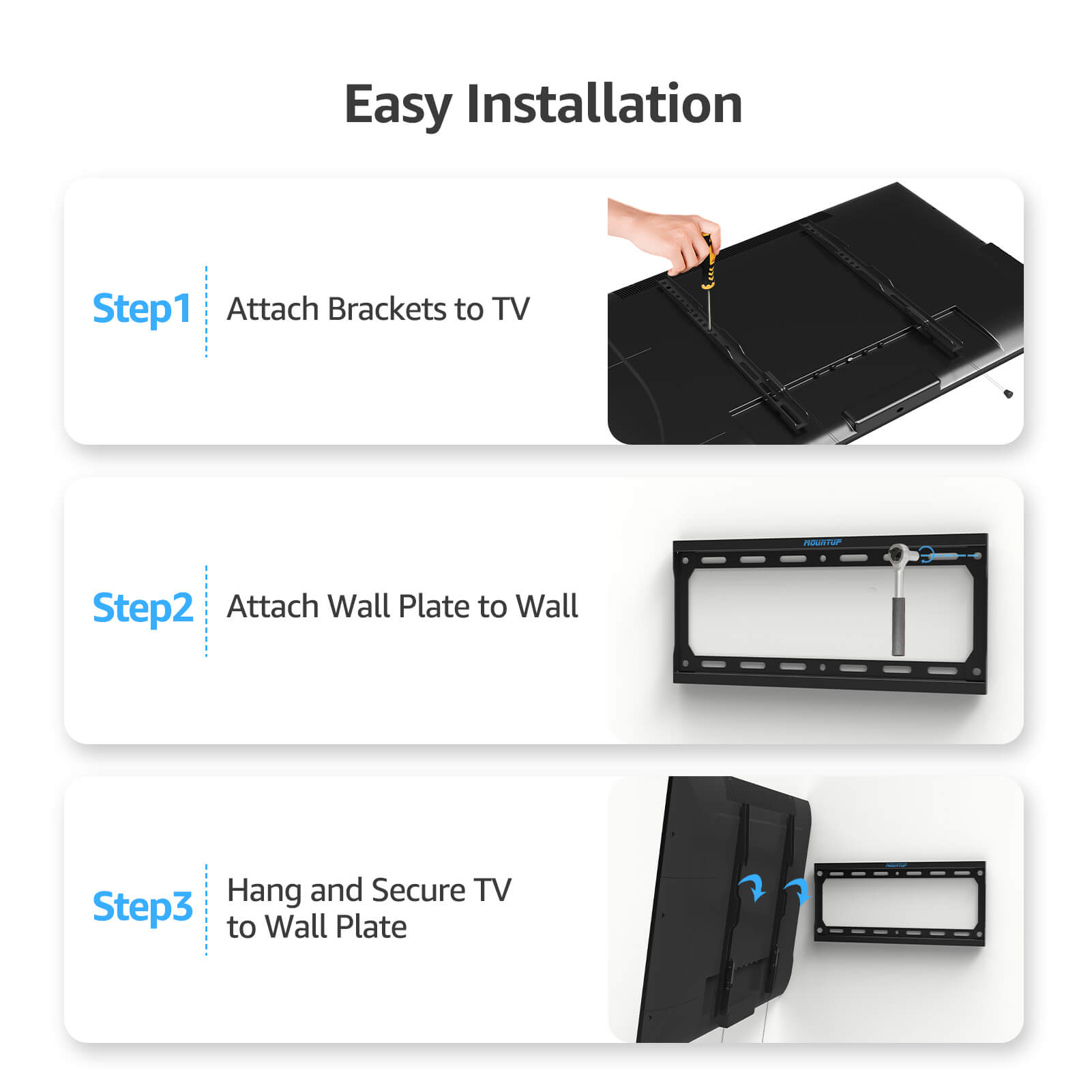 Fixed TV Wall Mount for 26''-60" TVs MUT0077-F