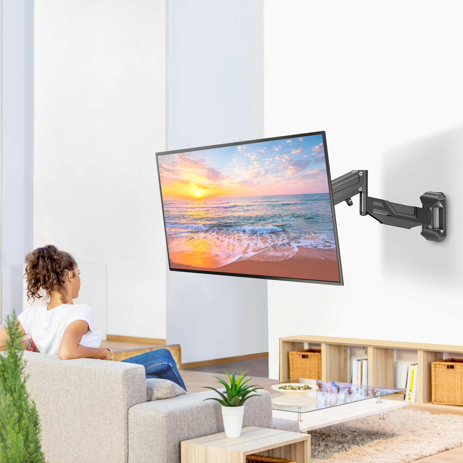 Full Motion Corner TV Wall Mount for 20''-55'' TVs MUT0037-B2