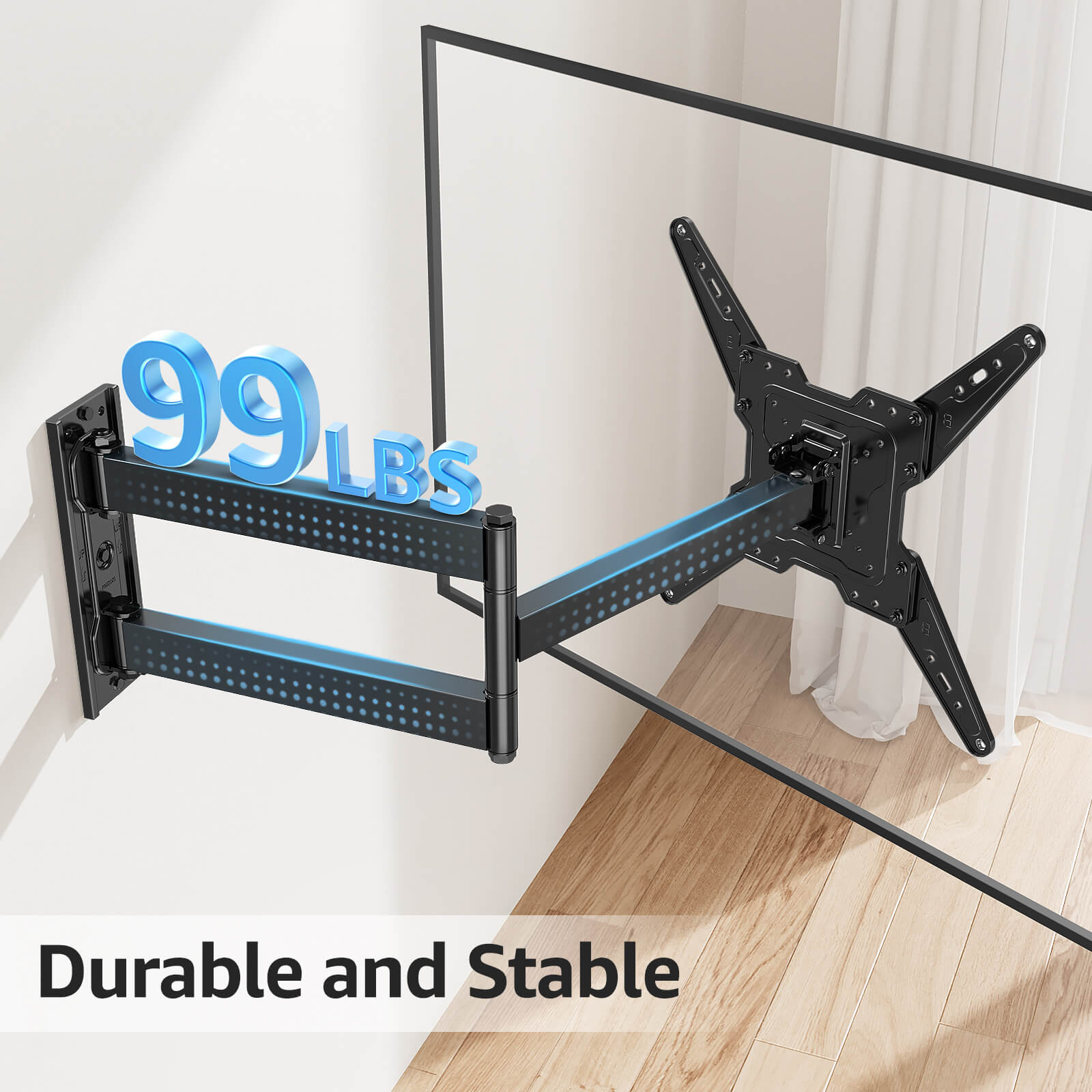 Full Motion Corner TV Wall Mount For 32"-65" TVs MUT0075