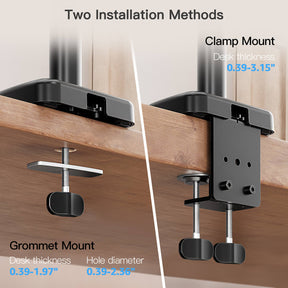 Single Monitor Desk Mount for 13''-32'' Monitors MUA6021B