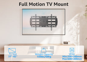 Full Motion TV Swivel Wall Mount for 37''-82'' TVs V660