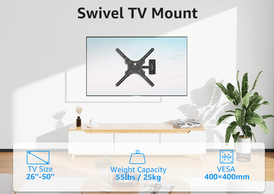 Swivel TV Wall Mount for 26''-50'' TVs E410