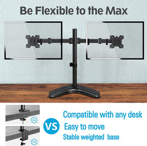 Dual Monitor Desk Stand for 13''-27’’ Monitors MUA1004
