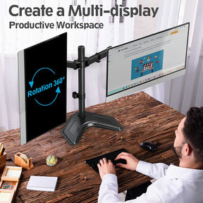 Dual Monitor Desk Stand for 13''-27’’ Monitors MUA1004