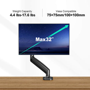 Single Monitor Desk Mount for 13''-32'' Monitors MUA0004