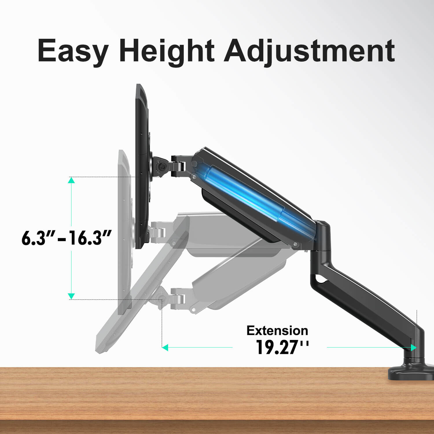 Single Monitor Desk Mount for 13''-32'' Monitors MUA0004